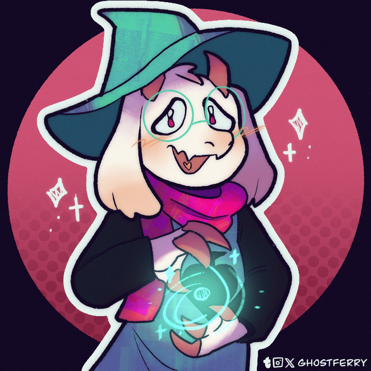 ghostferry_'s tweet image. I drew the fluffy boy #deltarune #deltarunefanart