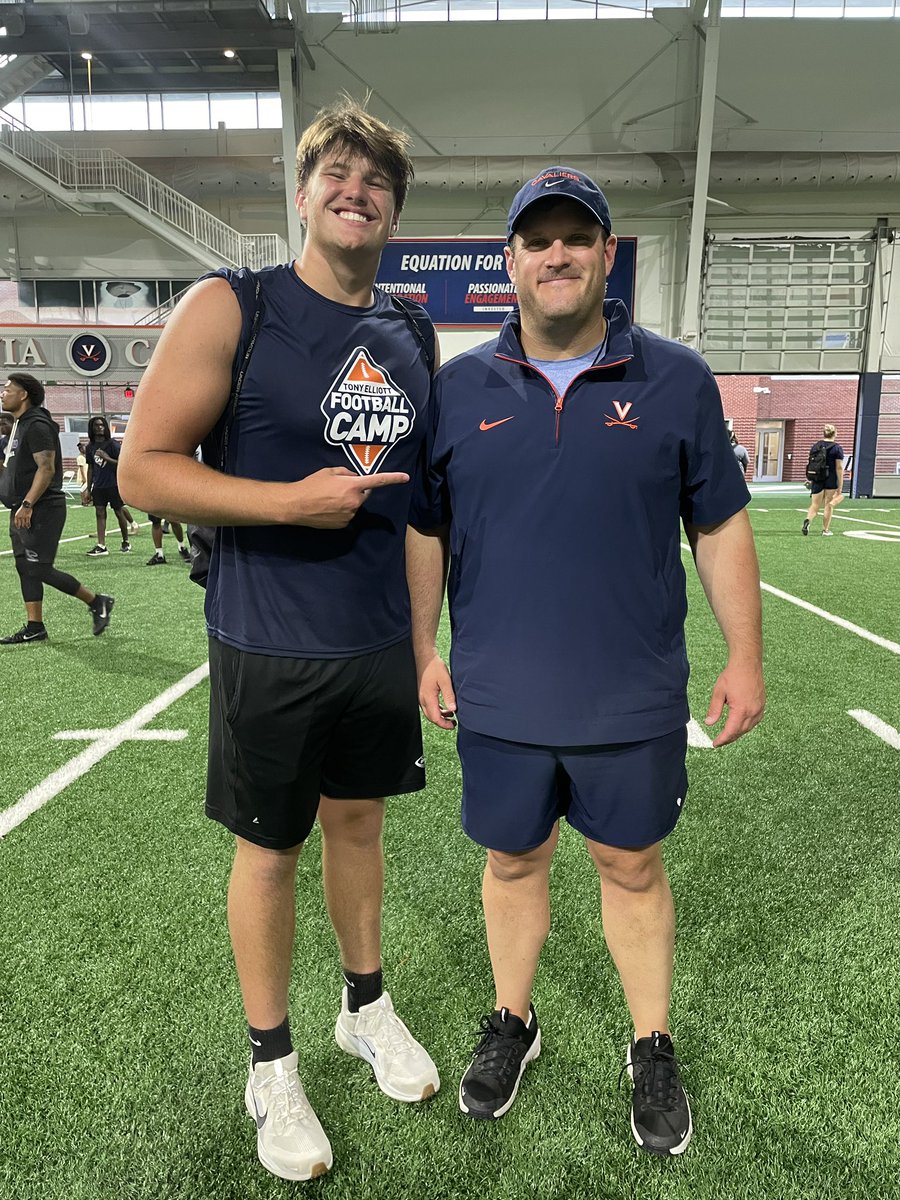 ReeceHonaker's tweet image. I was blessed with the opportunity to camp at UVA. I learned a lot and thank you to all the coaches who shared their knowledge.
@coachmcrist @JoeyOrck @Coach_TerryHeff @CoachT_Lamb @CoachCoyDeWeese @davidmh__ @CoachBWolfe @Coach_TElliott