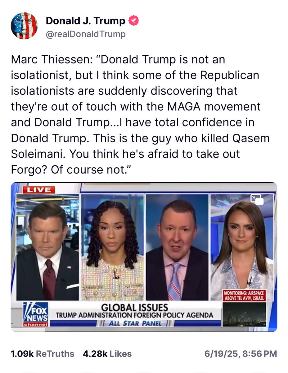 “Republican isolationists are suddenly discovering that they’re out of touch with the MAGA movement and Donald Trump.” Gee, you don’t say…