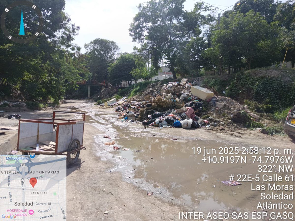 soledadalcaldia's tweet photo. 📢 Exigimos a @GrupoInteraseo un plan de contingencia claro para erradicar los puntos críticos de basura en Soledad.
✅ Cumplimos con la limpieza del basurero en la entrada a Las Moras, pero vamos por más.
¡Necesitamos limpieza permanente y educación ambiental en cada rincón de nuestra ciudad!

#YoQuieroUnaSoledadLimpia