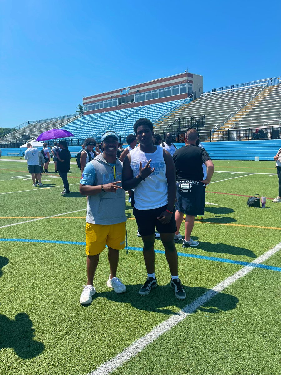 Kingleon_S's tweet photo. Had a great day competing out at the LIU Mega camp 
Thank you to coaches 
@Coach_Ogbu 
@_dlmerritt 
@CoachRobertsLIU 
For having me! https://t.co/bijkreLCJW