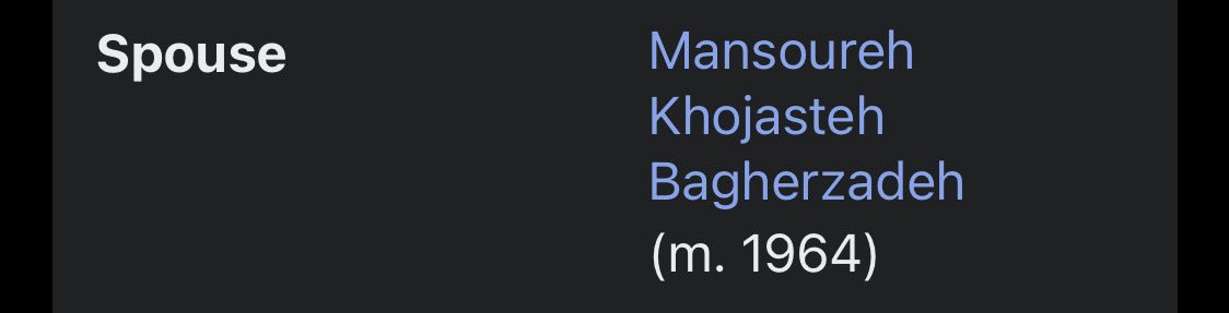 When Wifeguyatollah Khamenei discloses the strategies that have sustained his marriage for over 60 years, I sit my black ass down and listen.