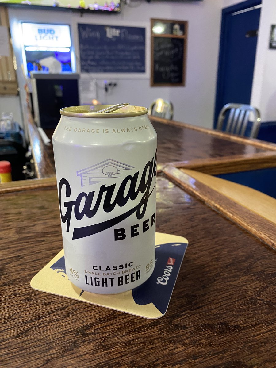 Literally tastes like sparkling water… 👀 <a href="/drinkgaragebeer/">Garage Beer</a>