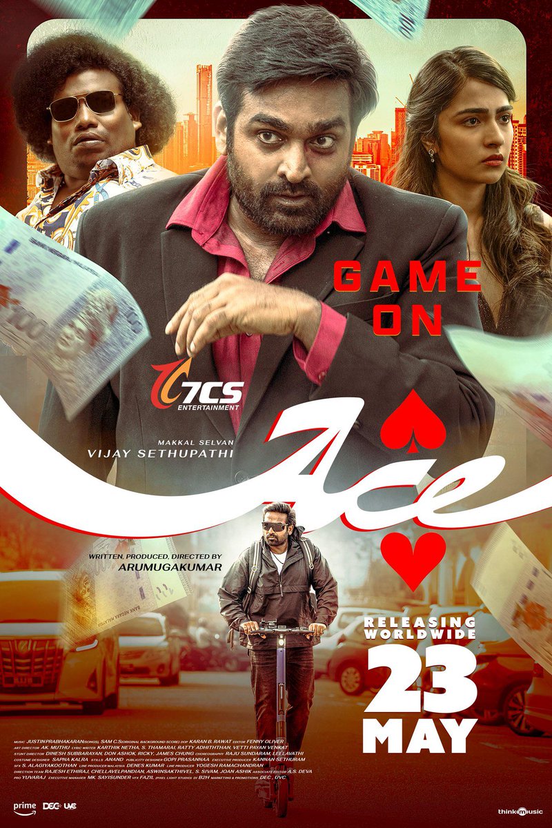 #Ace movie was fun and engaging and #RukminiVasanth was refreshing to see on screen in a well written role. Hope she does more movies in Tamil. Definitely don't expect things to be logical, coz it won't be but it was entertaining. I recommend it! 👍🏽