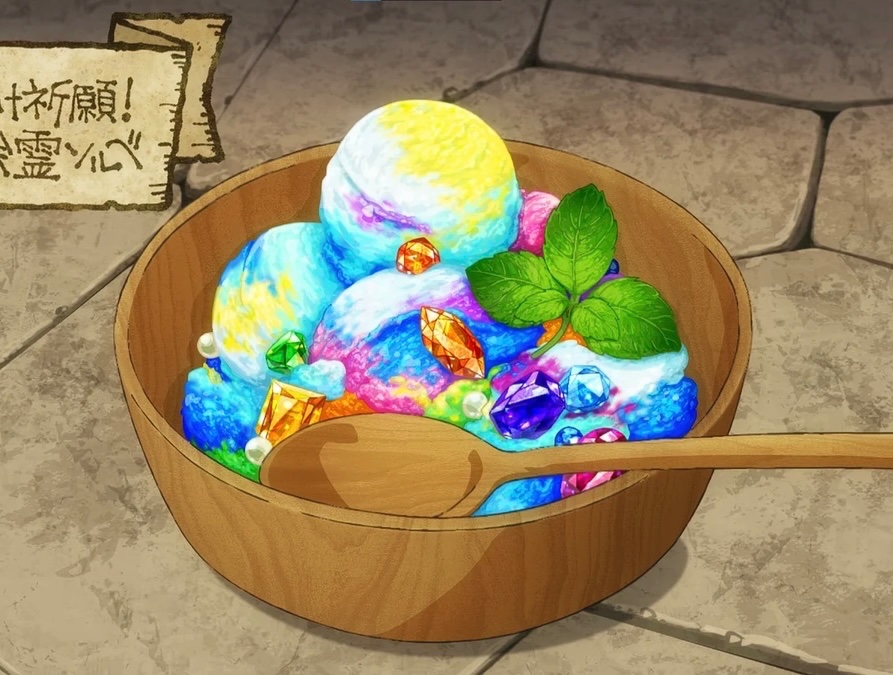 🍉 Jawbone’s NYC Travel Agent (@fanaticofbeads) on Twitter photo The recipes in <a href="/dunmeshizine/">Dungeon Meshi Cookbook Zine 🍖</a> look so good I just had to make more; here’s my Exorcism Sorbet
I mixed the flavors with a hand-crank ice cream maker and the variety of toppings help add a special bite The recipes in <a href="/dunmeshizine/">Dungeon Meshi Cookbook Zine 🍖</a> look so good I just had to make more; here’s my Exorcism Sorbet
I mixed the flavors with a hand-crank ice cream maker and the variety of toppings help add a special bite