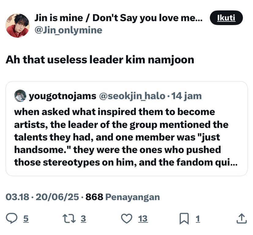 HELP RT 
RNB OR MASS LOGIN

Bantu mimin ya buat report dan minta tolong kerjasamanya untuk tidak berinteraksi dg akun tersebut🙏🏻
Please RNB OR MASS LOGIN 🙏🏻
x.com/jin_onlymine?s…
x.com/jm_cherriess?s…