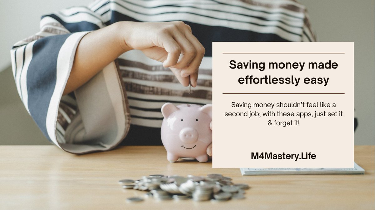 RFraser81's tweet image. Saving money shouldn’t feel like a second job.
These 4 apps do it automatically:

Set it &amp;amp; forget it.
Your wallet will thank you.

#MoneyTips #PassiveSavings #FinanceTools
