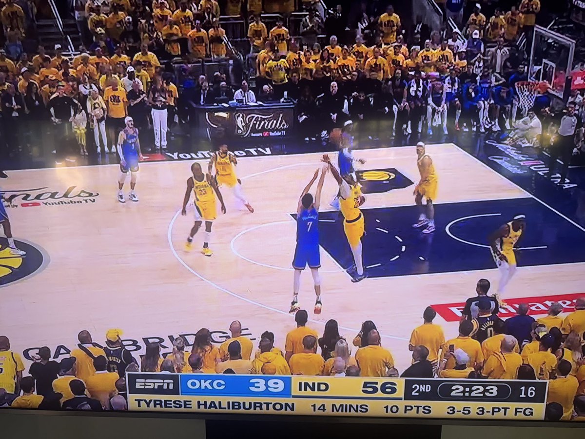 Pacers up two touchdowns plus a field goal #Pacersin7