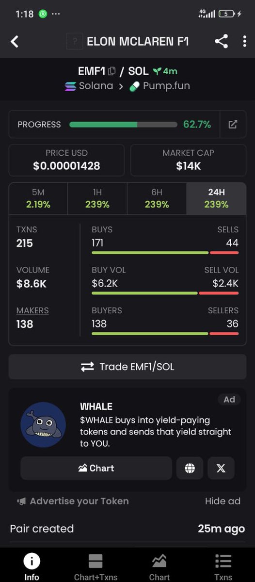 We're up 🚀🔥

DubjxaFiWbTJEPhhRJpop9V3X7cxQT6VCNNFxvL3W69e

$EMF1 
Send this to Mars 🚀🌕