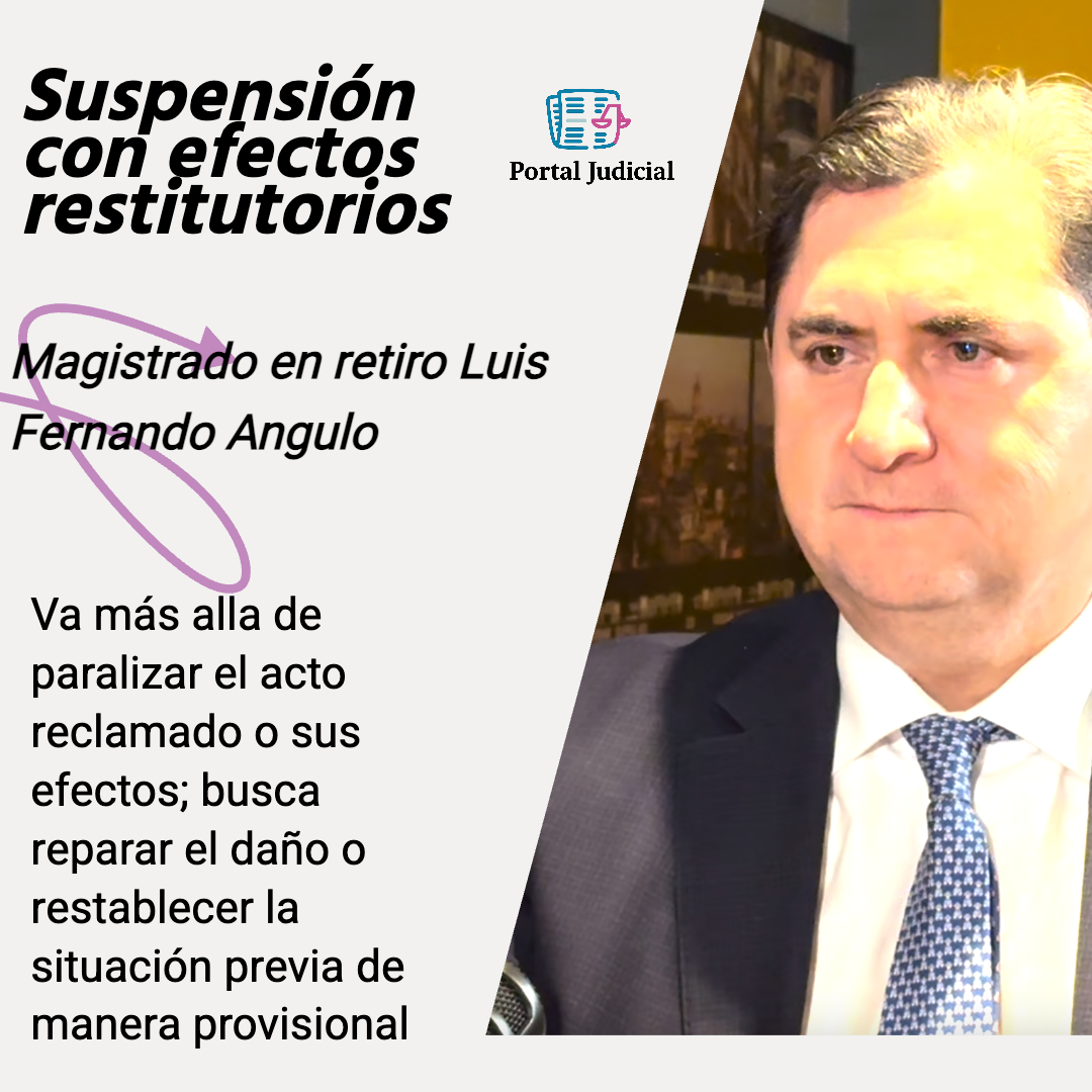 ¿Qué es la suspensión con efectos restitutorios en el juicio de amparo?
🎙️ En el nuevo episodio de Miradas al Derecho, el Magistrado en retiro Luis Fernando Angulo explica con ejemplos concretos cómo funciona esta medida y por qué es clave para proteger derechos.
➡️Liga del
