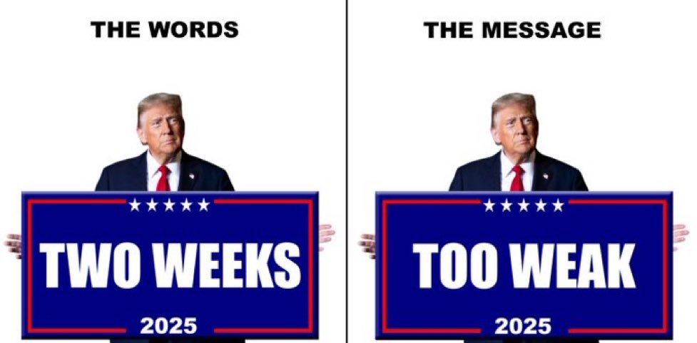 muskrat2022's tweet image. I didn't know Biden was still President? He would know exactly what to do now, not in two weeks , not tomorrow, NOW - unlike #TwoWeakTACO who doesn't know today from yesterday -All #TACO knows is two weeks from now...That would be #DonnieTwoWeaksTooLate