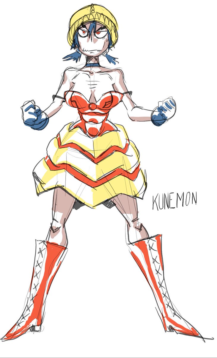 GarbageFly696's tweet image. She may not be the prettiest, she may not be the kindest but…what was the third thing again? #Digimon #fanart #ginjika