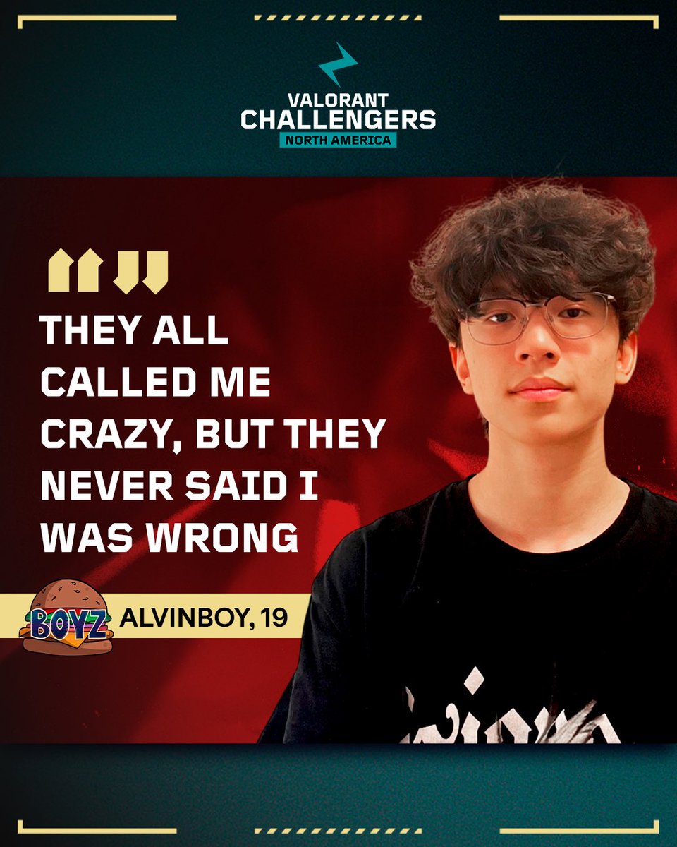 Every player has a quote that keeps them going.

💭 <a href="/alvinboyfps/">alvin</a> 

#ChallengersNA