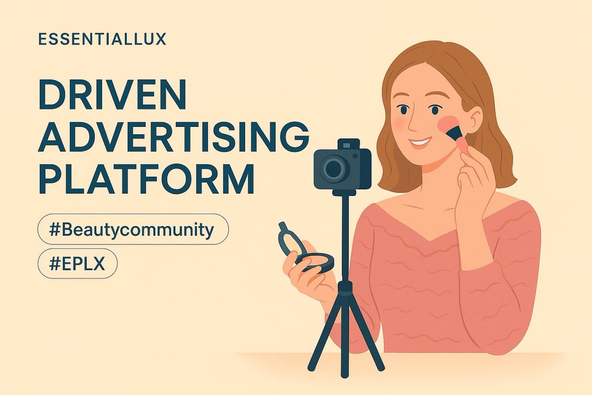 ESSENTIALLUX_'s tweet image. 💄EssentialLux & EPLX for Beauty Creators
EssentialLux is a Web3-based driven advertising platform that directly connects beauty industry creators with brands.
The platform leverages on-chain technology to build a transparent and trustworthy advertising ecosystem that also…