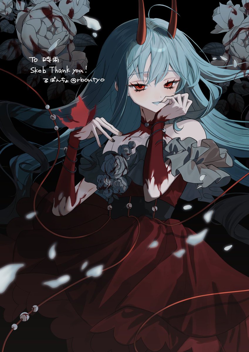 rbontyo's tweet image. リクエストありがとうございました🌹
#Skeb #Commission