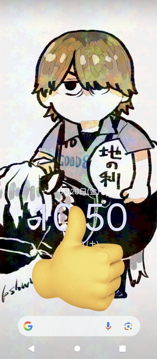 自分の絵がお好き人間なので、壁紙とかにしちゃったりするワケ…