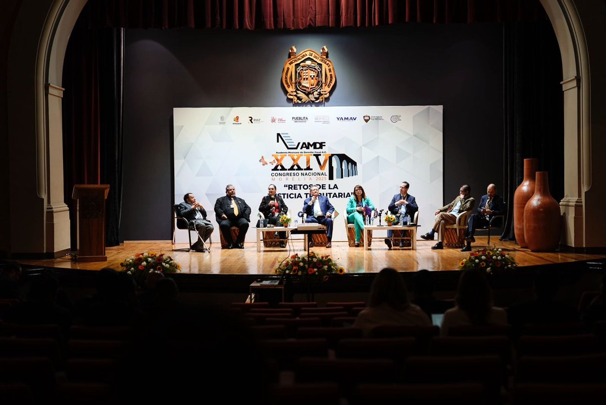 AMDF (@amdf4) on Twitter photo Con gran orgullo anunciamos el inicio de actividades del XXIV Congreso Nacional 2025, en Morelia. Donde grandes expertos en materia fiscal y tributaria se han reunido para debatir los Retos de la Justicia Tributaria.
<a href="/domingoruizl/">Domingo Ruiz López</a> <a href="/ArturoPueblita/">Arturo Pueblita</a>
<a href="/Tirantmexico/">Tirant México</a> <a href="/miguelbuitronpi/">miguel buitron pined</a> Con gran orgullo anunciamos el inicio de actividades del XXIV Congreso Nacional 2025, en Morelia. Donde grandes expertos en materia fiscal y tributaria se han reunido para debatir los Retos de la Justicia Tributaria.
<a href="/domingoruizl/">Domingo Ruiz López</a> <a href="/ArturoPueblita/">Arturo Pueblita</a>
<a href="/Tirantmexico/">Tirant México</a> <a href="/miguelbuitronpi/">miguel buitron pined</a>