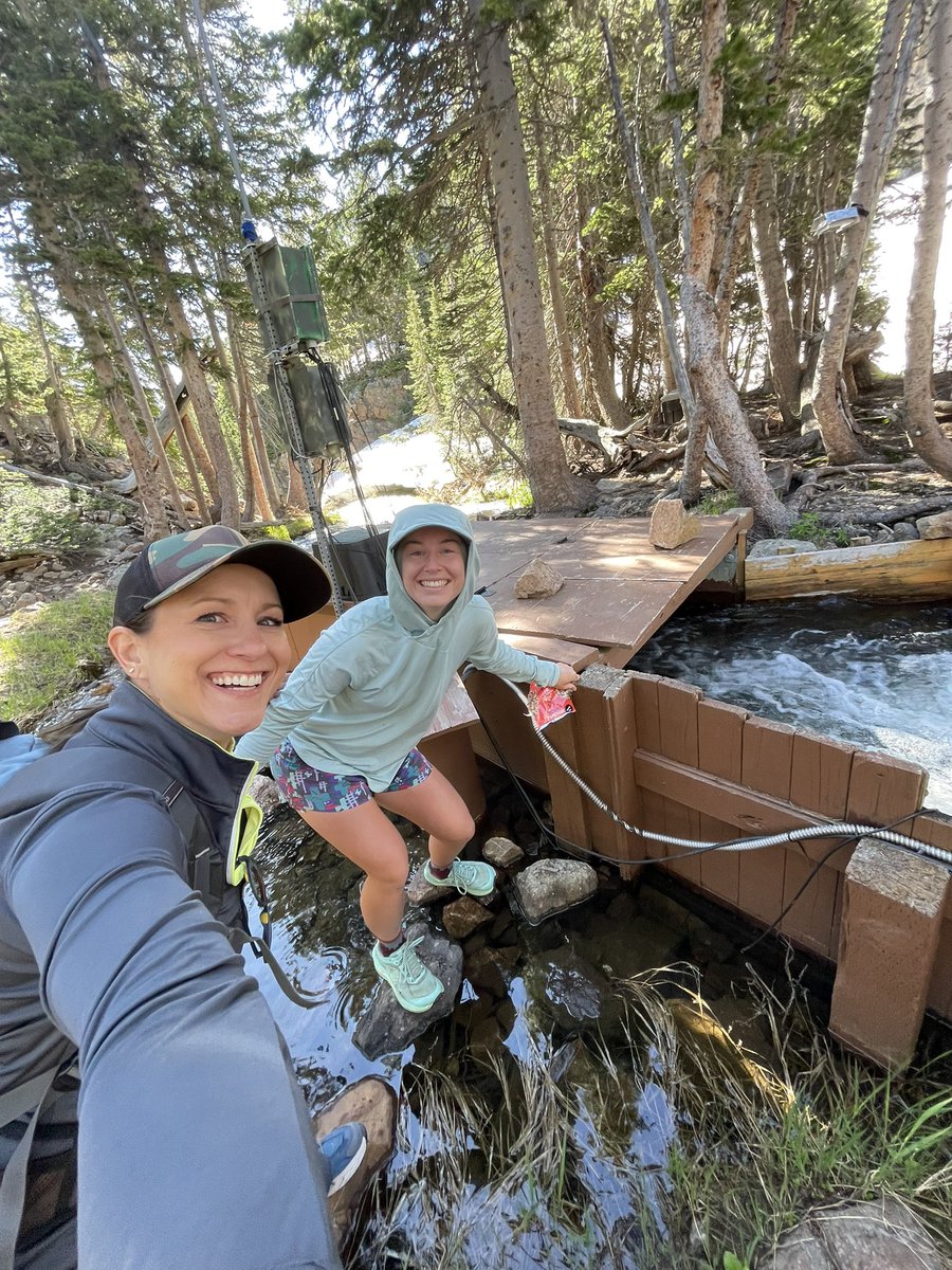 MrsWegert's tweet photo. Thanks to the #DASY partnership, we joined scientists at The Loch in Rocky Mountain National Park today! 🌊🔬 We’ll bring the flow and water chemistry data back to share with our @Lyons_ES students—real science from the source. #RMNP #WatershedScience #teacherlearning #summerPD https://t.co/ExXFCttZbn