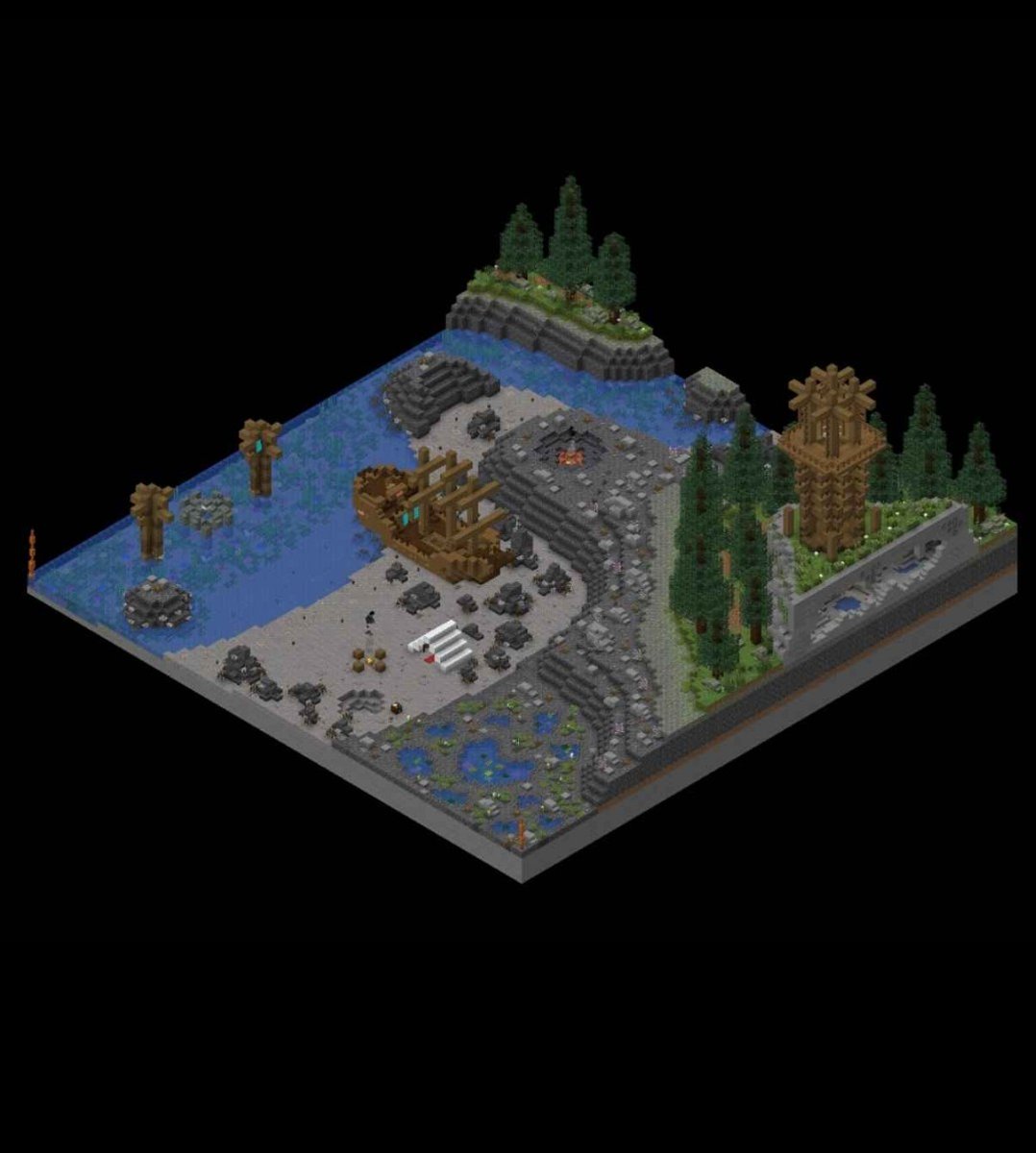 _Waudo_'s tweet photo. "Stony Seasides" My customised revamp of the Minecraft Stony Shores Biome. 🪨🏞🌲🛶🏕

Circa: July 2024

Hope everyone can enjoy this build of mine! 😄

#Minecraft #Minecraftbuilds #minecraftinspiration #minecraftdesigns #minecraftbedrock #minecraftbiomes #StonyShores https://t.co/m3oJyiMqzm