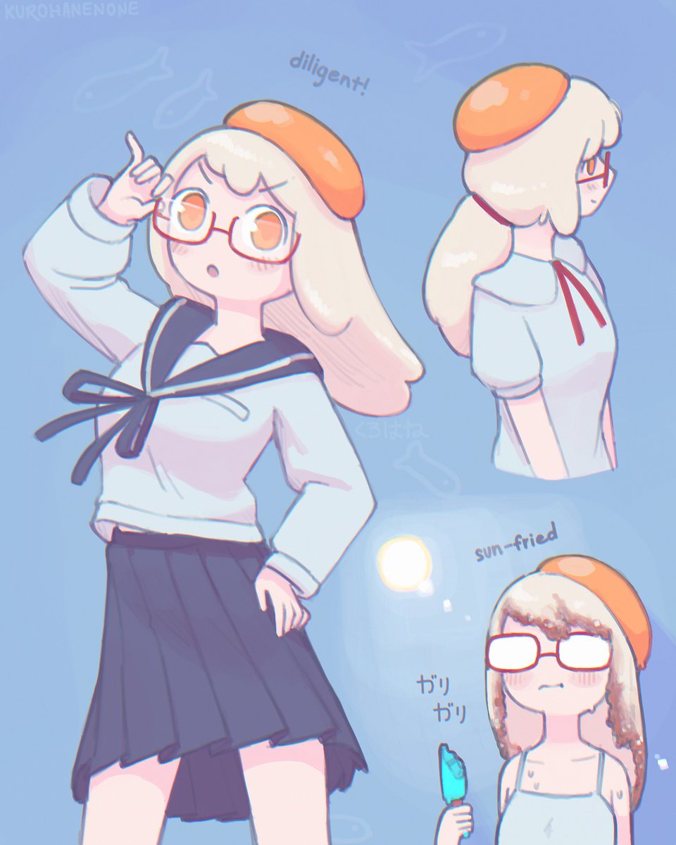 kurohanenone's tweet image. I was struck with a vision of Majime but her entire hair was egg, and had to share it
#シメジシミュレーション
#shimejisimulation