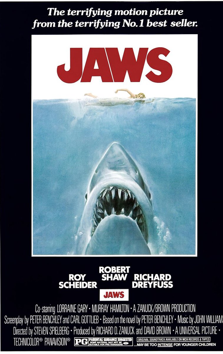 Tomorrow is the 50th anniversary of my favourite movie of all time. Steven Spielberg, Robert Shaw, Roy Scheider, Richard Dreyfuss, composer John Williams and a great supporting cast all their best. Happy birthday, Jaws!