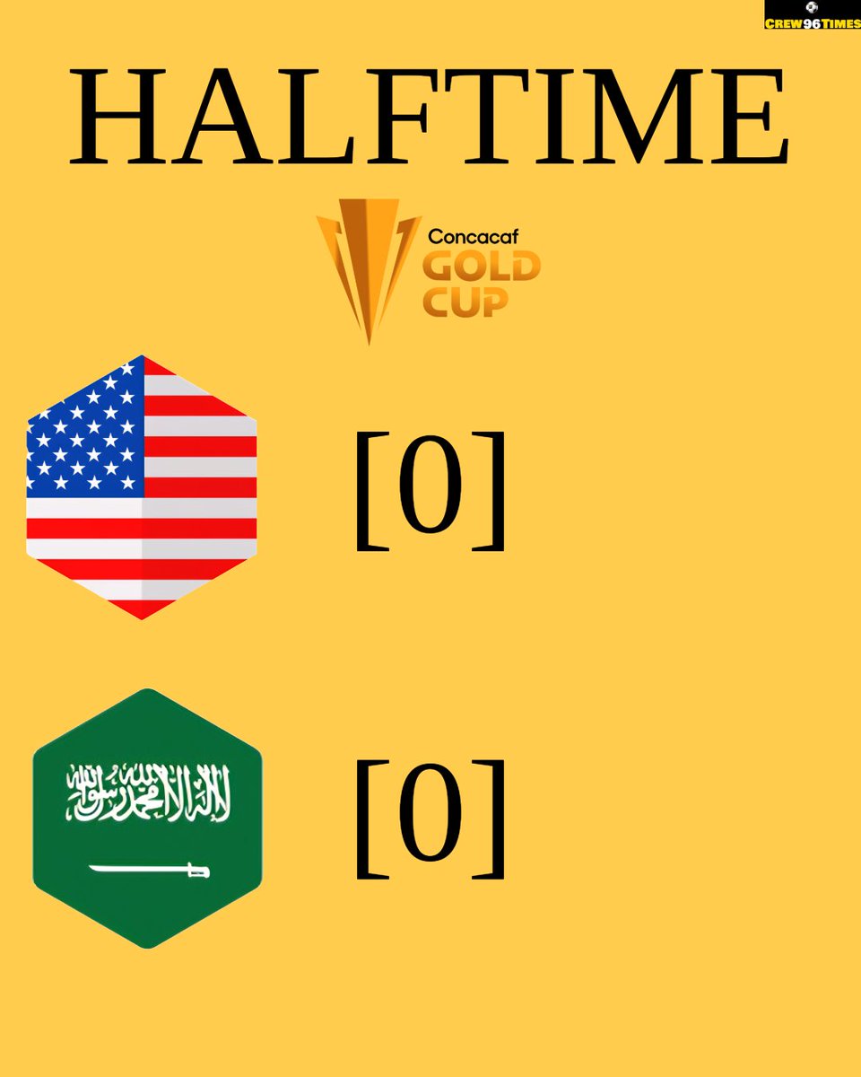 Crew96Times's tweet photo. Halftime in Austin.
Lethargic, uninspiring, and dull.
Second half needs to be 100x better than this. Ridiculous.
.
.
.
#USAvKSA | #GoldCup | #Concacaf https://t.co/eLydQwsUCr