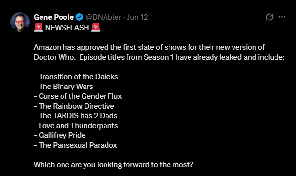 BeepTheMeep60's tweet photo. "The TARDIS has 2 Dads" is fucking taking me out 😭bro thought he did something https://t.co/Y366GSUT4q