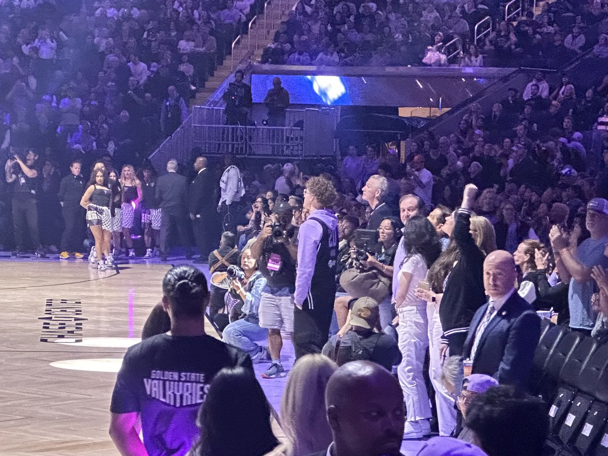 Somebody decided he’d rather watch the @valkyries take on @CaitlinClark22 than to watch game 6 of th