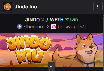 JindoOnEth's tweet photo. Dexscreener updated for the only Korean dog on #ETH!

#JindoInu - a distinguished and ancient dog breed native to Jindo Island, South Korea. Renowned for its loyalty, intelligence, and bravery.

$JINDO on $ETH!

https://t.co/oXAkQs4p7D

$COCORO $AROS $NAKA $TAIKI $ISHI https://t.co/80Bs1lGTlv