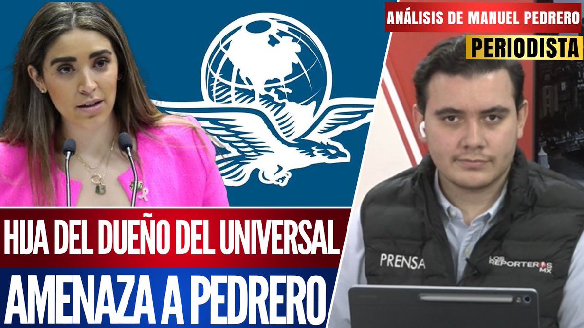 Los Reporteros MX (@reporterosmx_) on Twitter photo #Análisis | El periodista Manuel Pedrero (<a href="/YosoyPedrero/">Manuel Pedrero</a>) recibe amenazas de María Teresa Ealy (<a href="/MaTeresaEalyMx/">Maria Teresa Ealy</a>), hija del dueño de El Universal, debido a su investigación. tinyurl.com/mrnraet4 #Análisis | El periodista Manuel Pedrero (<a href="/YosoyPedrero/">Manuel Pedrero</a>) recibe amenazas de María Teresa Ealy (<a href="/MaTeresaEalyMx/">Maria Teresa Ealy</a>), hija del dueño de El Universal, debido a su investigación. tinyurl.com/mrnraet4