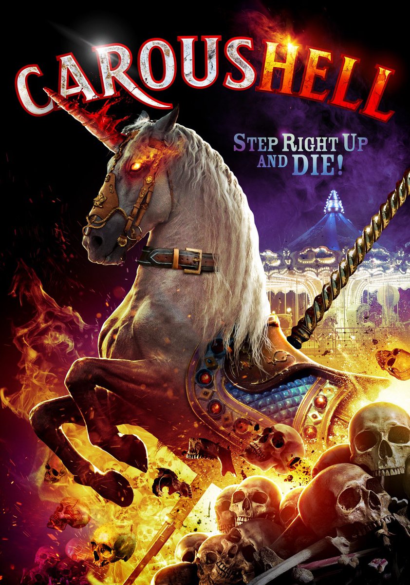 CharsieLux's tweet photo. Awesome watch and pick @JeffWhitmire1 #IndieWatch
Love this crazy film! It’s even more fun watching with friends! @SteveRudzinski 

And bonus, my hubby ended up joining us because he kept dying in his game (WoW) because he was paying attention to #CarousHELL 🦄💀🖤 https://t.co/DwlLz5Mutn