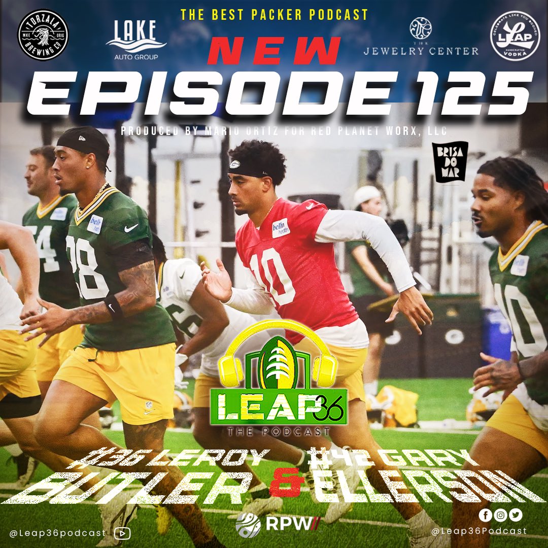 Leap36Podcast (@leap36podcast) on Twitter photo 🚨NEW Episode DROP! #125 🎙️🏈 Jaire to the Ravens?! <a href="/packer/">ozlem _yigit</a> Training Camp, position breakdown, @lovejoforecast, Rogers being Rogers & more!
<a href="/ProFootballHOF/">Pro Football Hall of Fame</a> <a href="/packers/">Green Bay Packers</a> <a href="/leap36/">leroy butler (blue check)</a> & <a href="/packers/">Green Bay Packers</a> <a href="/BadgerFootball/">Wisconsin Football</a> Alumni <a href="/GaryEllerson/">Gary Ellerson</a>! 🎧🏈🎙️
🎙️ open.spotify.com/episode/5Vrf3m…🎧 🚨NEW Episode DROP! #125 🎙️🏈 Jaire to the Ravens?! <a href="/packer/">ozlem _yigit</a> Training Camp, position breakdown, @lovejoforecast, Rogers being Rogers & more!
<a href="/ProFootballHOF/">Pro Football Hall of Fame</a> <a href="/packers/">Green Bay Packers</a> <a href="/leap36/">leroy butler (blue check)</a> & <a href="/packers/">Green Bay Packers</a> <a href="/BadgerFootball/">Wisconsin Football</a> Alumni <a href="/GaryEllerson/">Gary Ellerson</a>! 🎧🏈🎙️
🎙️ open.spotify.com/episode/5Vrf3m…🎧