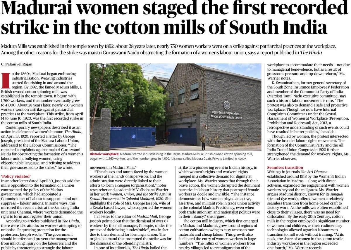 abhinav_surya24's tweet image. இது தான் மதுரையின் வரலாறு. போராட்ட வரலாறு. 

இந்தியாவில் பஞ்சாலைகளில் முதலில் வேலை நிறுத்தம் செய்தது மதுரையின் பெண்கள் தான்.

கடவுள் பெயரை சொல்லி கலவரம் செய்ய துடிப்பவர்களுக்கு மதுரை மக்கள் பாடம் புகட்டுவார்கள் என நம்புவோம்...

#Madurai #WorkersUnity