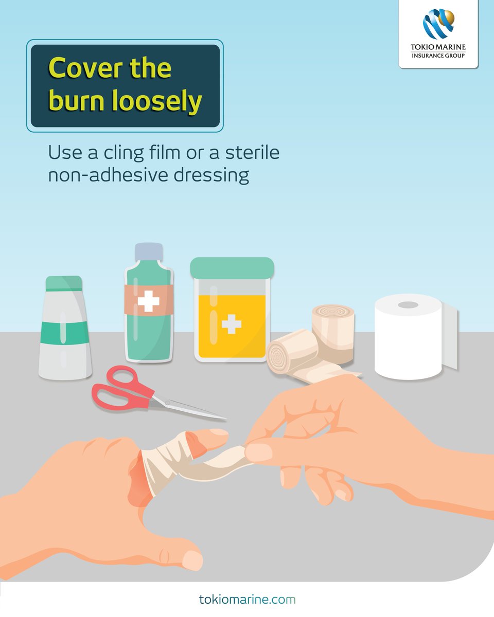 Burn injuries typically occur in the home and can be extremely painful if not properly managed. 🔥

These first-aid steps can help soothe the pain and ensure the injury is treated with appropriate care. ❤️‍🩹

#TokioMarine #BurnsFirstAid