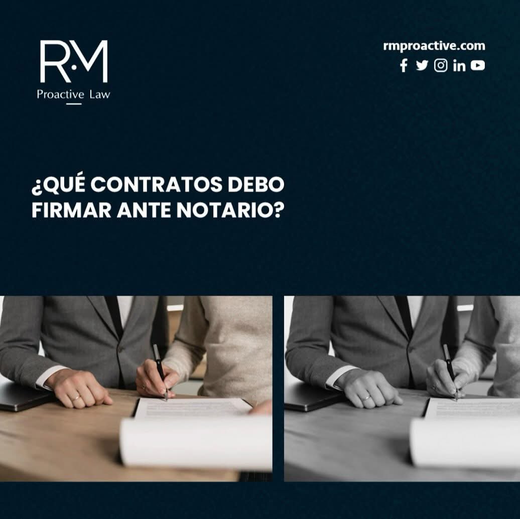 rmproactive's tweet photo. No todos los contratos requieren ser firmados ante notario, pero aquellos que implican transacciones de alto valor, como la compraventa de inmuebles, la constitución de una sociedad o contratos de arrendamiento de largo plazo, es recomendable formalizarlos. https://t.co/LBoOn7n3Ll