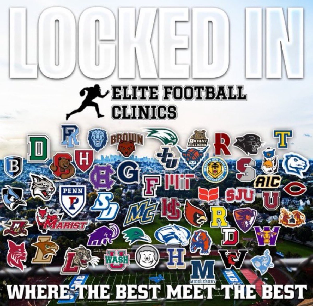 I’ll be at <a href="/EliteFBClinics/">Elite Football Clinics</a> this weekend. All the way from Florida.

6ft4 230lbs “26 TE/DE

College coaches and PG schools looking forward to meeting you guys.