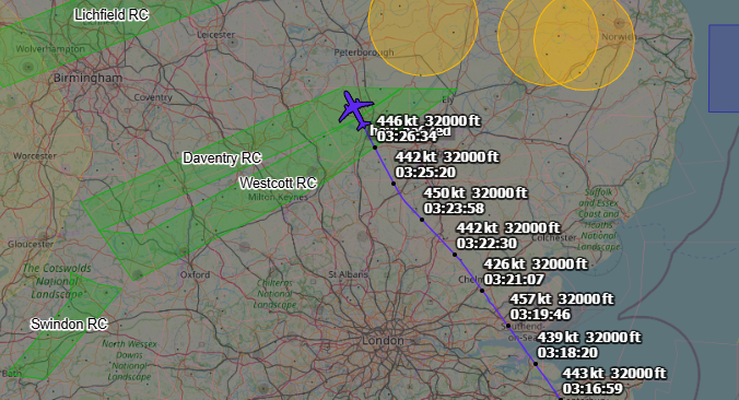 Andyyyyrrrr's tweet image. 03:27 "ROMEO CHARLIE" 66 USN P-8 Poseidon
Departed from Sigonella #LICZ Inbound Keflavik #BIKF
Routing Direct now to Waypoint #MOGLI?
Working London Control 127.875
#RC66 Hex : #AE67ED