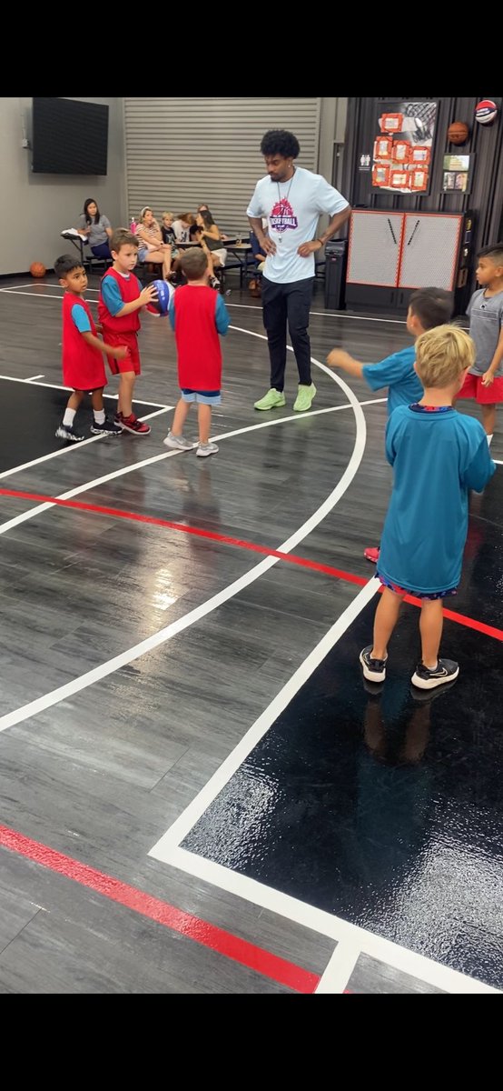 Great week of Summer Camp Session (2)!!  Thank you parents &amp; campers for a good fun filled week of 🏀 hoops!!🙏🏽