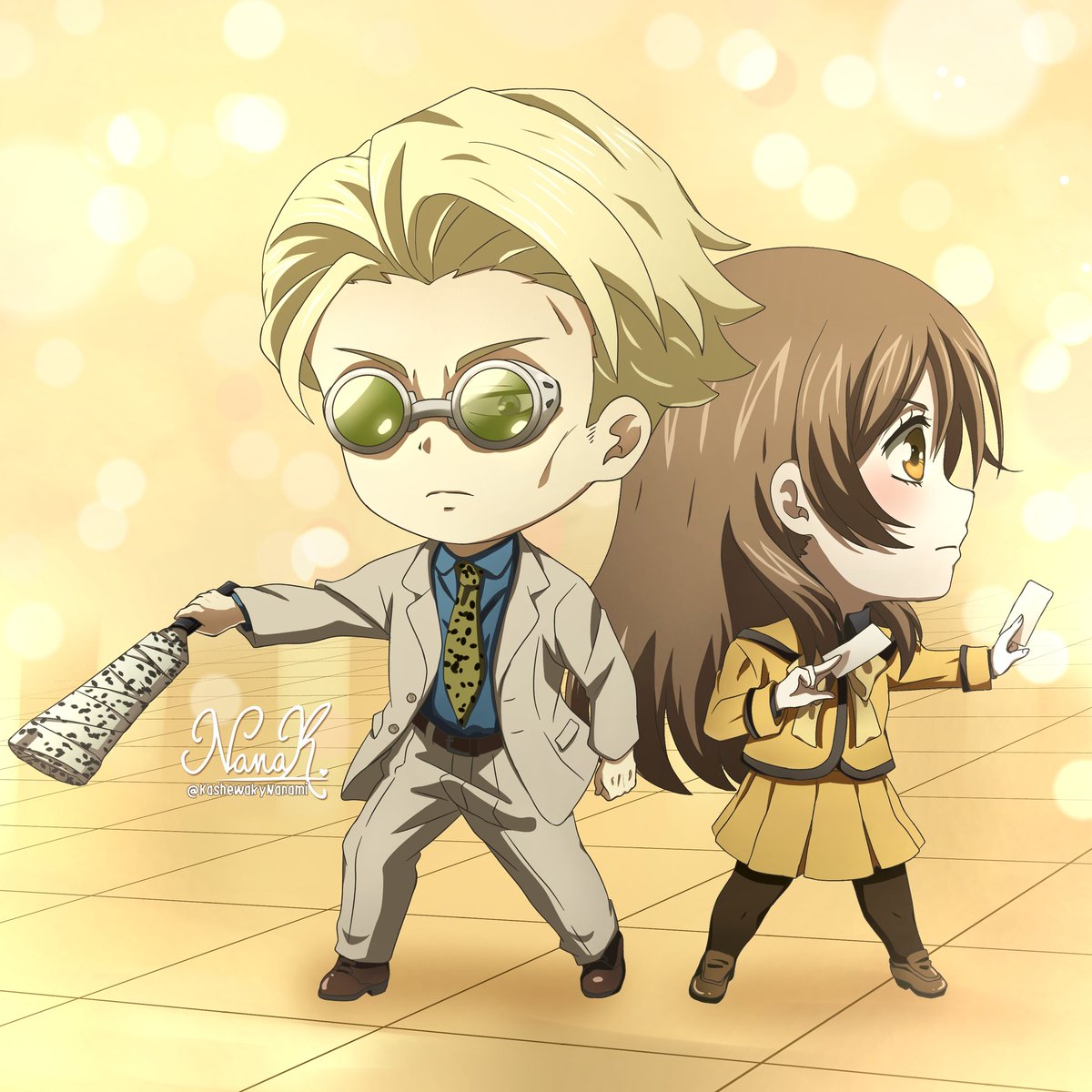 Chibis de los tocayos ✨️

Me base en un comentario que me dejaron relacionado sobre el incidente de shibuya 👀

#NanamiMomozono #KamisamaHajimemashita #kamisamakiss #桃園奈々生 #神様はじめました #JujutsuKaisen #NanamiKento #七海建人 #呪術廻戦