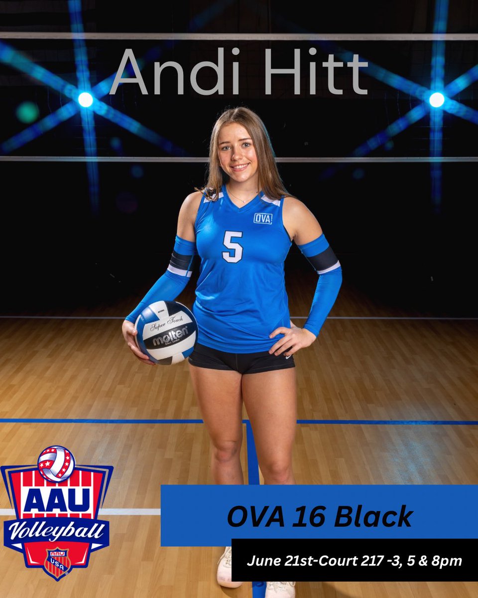Looking forward to being on the court with my team this weekend at AAU Nationals! #OVA #AAU #nationals #volleyball