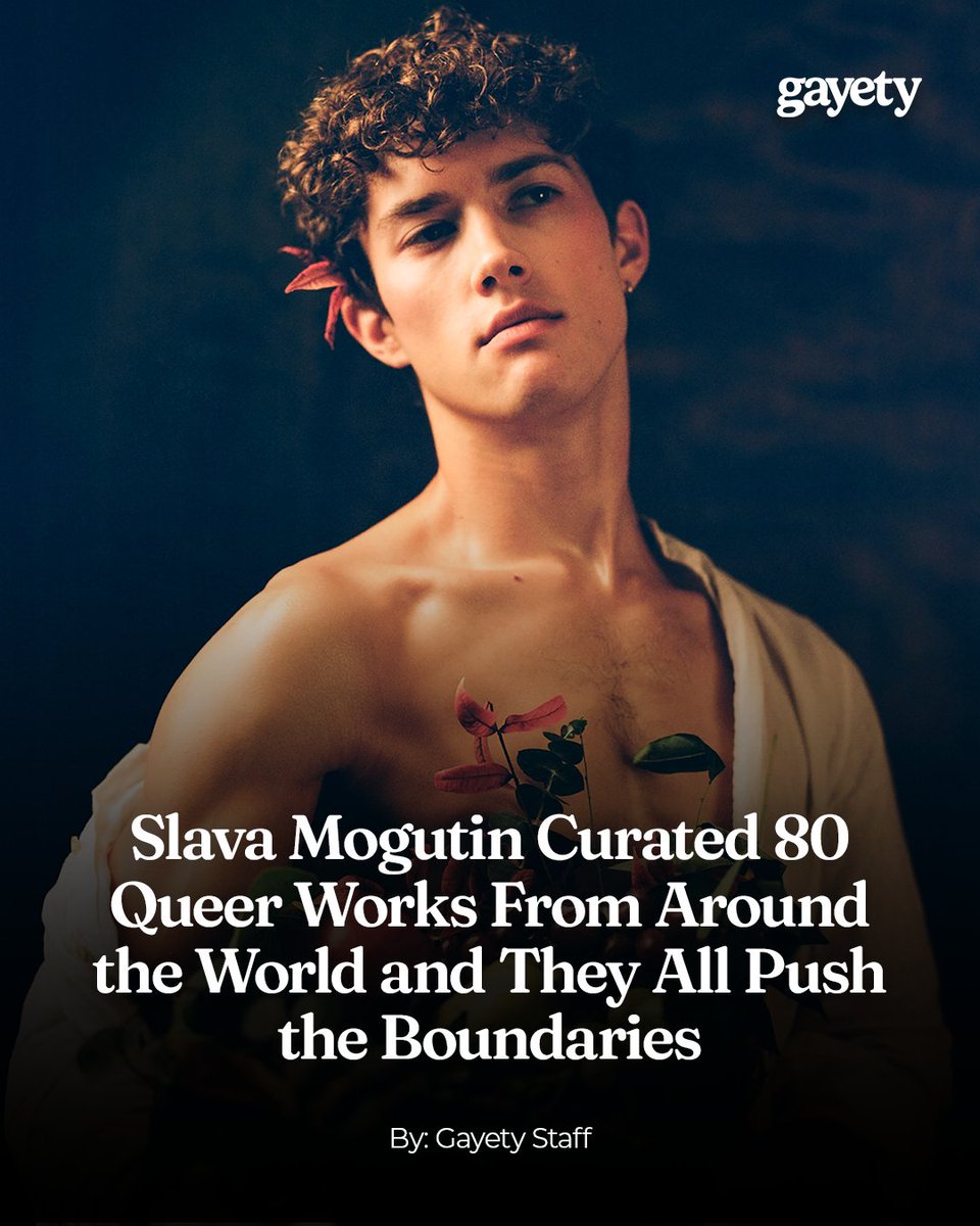 gayety's tweet image. 28 artists. 80 works. 14 countries. 1 radical queer love letter.
Curated by Slava Mogutin (@slavamogutin), My Romantic Ideal is an unflinching, intimate, and tender exploration of queer love across generations — from cinematic nudes to raw self-portraits, analog collages to…