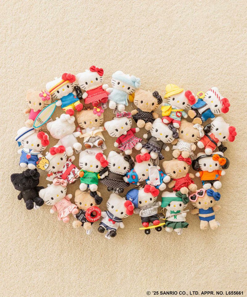 ローリーズファーム Me% トイキーホルダー ハローキティ 4点セット サンリオ HELLO KITTY】トイキーホルダー4 | [公式]ローリーズファーム （LOWRYS