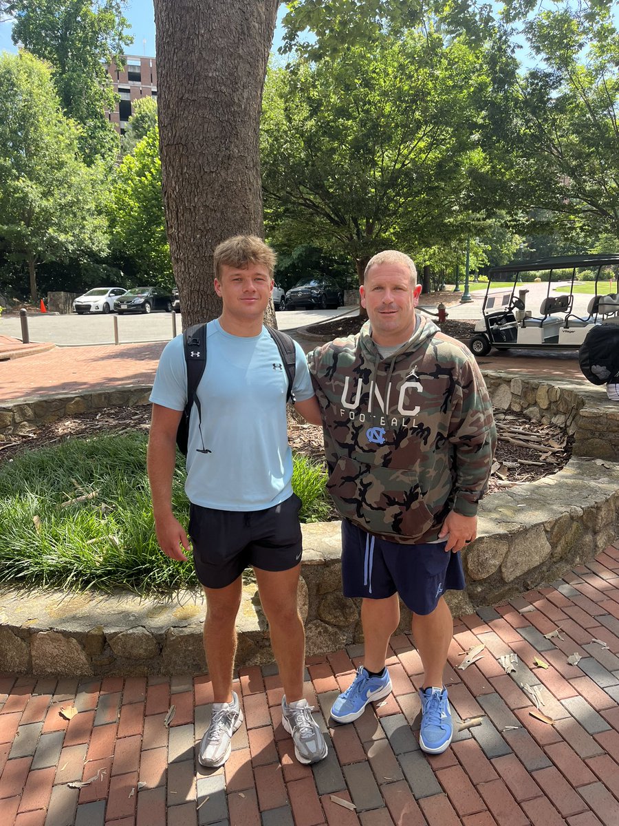 Brody Jenkins (@brodyjenkins_10) on Twitter photo Enjoyed the visit and workout at <a href="/UNCFootball/">Carolina Football</a> today! Thanks <a href="/CoachPriefer/">Mike Priefer</a> for the invite and opportunity and Coach <a href="/_thebillymiller/">Billy Miller</a> for the tour. Appreciate the hospitality!
<a href="/MorganCounty_FB/">Morgan County Football</a> <a href="/MocoRecruiting/">Morgan County Football Recruits</a> Enjoyed the visit and workout at <a href="/UNCFootball/">Carolina Football</a> today! Thanks <a href="/CoachPriefer/">Mike Priefer</a> for the invite and opportunity and Coach <a href="/_thebillymiller/">Billy Miller</a> for the tour. Appreciate the hospitality!
<a href="/MorganCounty_FB/">Morgan County Football</a> <a href="/MocoRecruiting/">Morgan County Football Recruits</a>