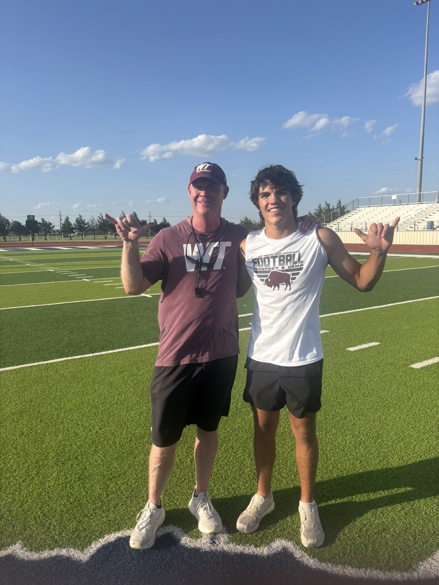Peytan (@peytan_moyers) on Twitter photo Had a great time today at <a href="/WTAMUFootball/">Buffalo Football</a> !! Thank you to <a href="/CoachJoshLynn/">Josh Lynn</a> for having me out and putting on a great camp!! #GoBuffs <a href="/coachbanthony/">Brody Anthony</a> <a href="/CoachWhiteDB1/">Coach White</a> <a href="/c38w/">Clay White</a> <a href="/maisonragland/">Maison Ragland</a> Had a great time today at <a href="/WTAMUFootball/">Buffalo Football</a> !! Thank you to <a href="/CoachJoshLynn/">Josh Lynn</a> for having me out and putting on a great camp!! #GoBuffs <a href="/coachbanthony/">Brody Anthony</a> <a href="/CoachWhiteDB1/">Coach White</a> <a href="/c38w/">Clay White</a> <a href="/maisonragland/">Maison Ragland</a>