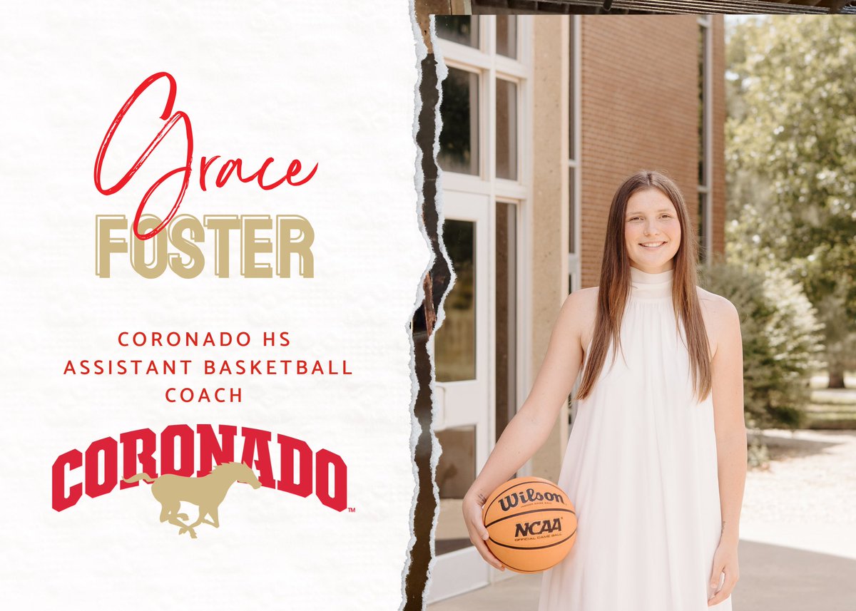 Welcome to Grace Foster!  Grace comes to us from LCU where she earned the Lone Star Conference Most Valuable Player &amp; Conference Academic Player of the Year in 2025!  She will teach world history!#WeAreCoronado