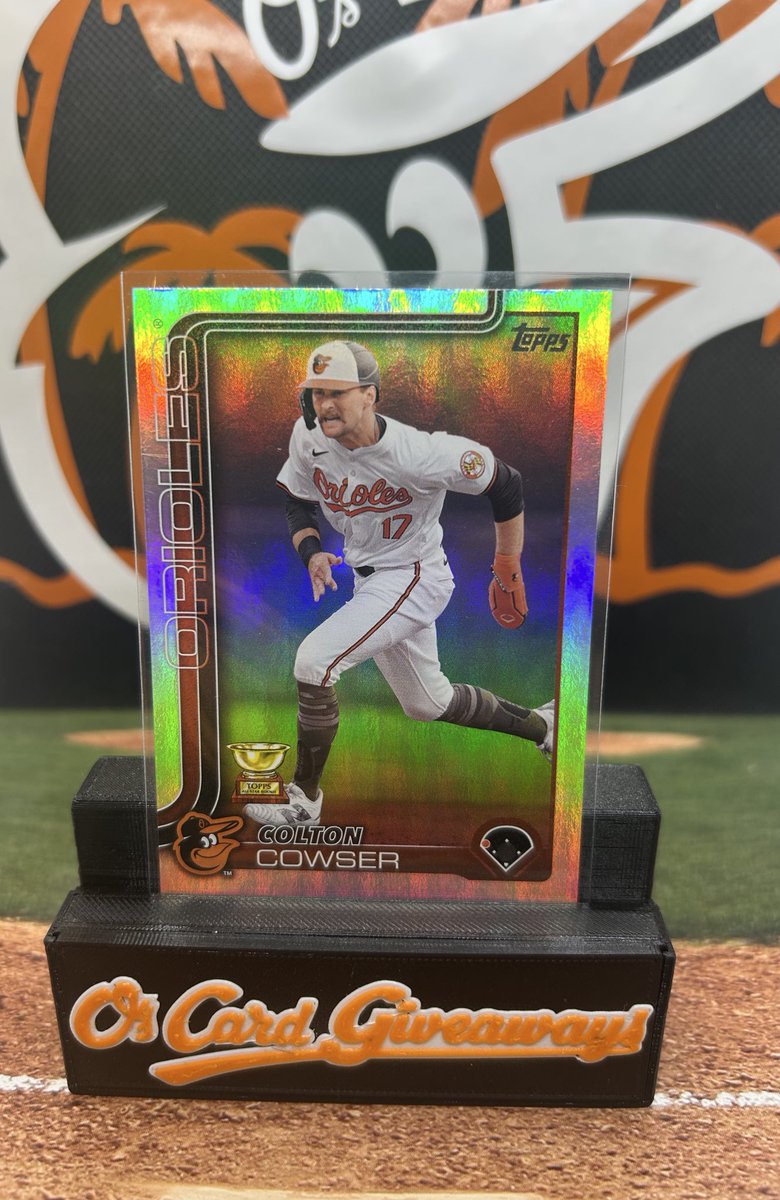 ORIOLES WIN!!! Like retweet and follow! I’ll select one lucky follower to receive this Colton Cowser card tomorrow night during the game! #Birdland