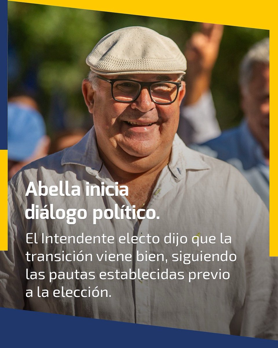 Abella inicia diálogo político.  

El Intendente electo dijo que la transición viene bien, siguiendo las pautas establecidas previo a la elección.

Señaló que luego de este 20 de junio comenzará el diálogo con sus compañeros de sector y del Partido Nacional. 

Agregó que el