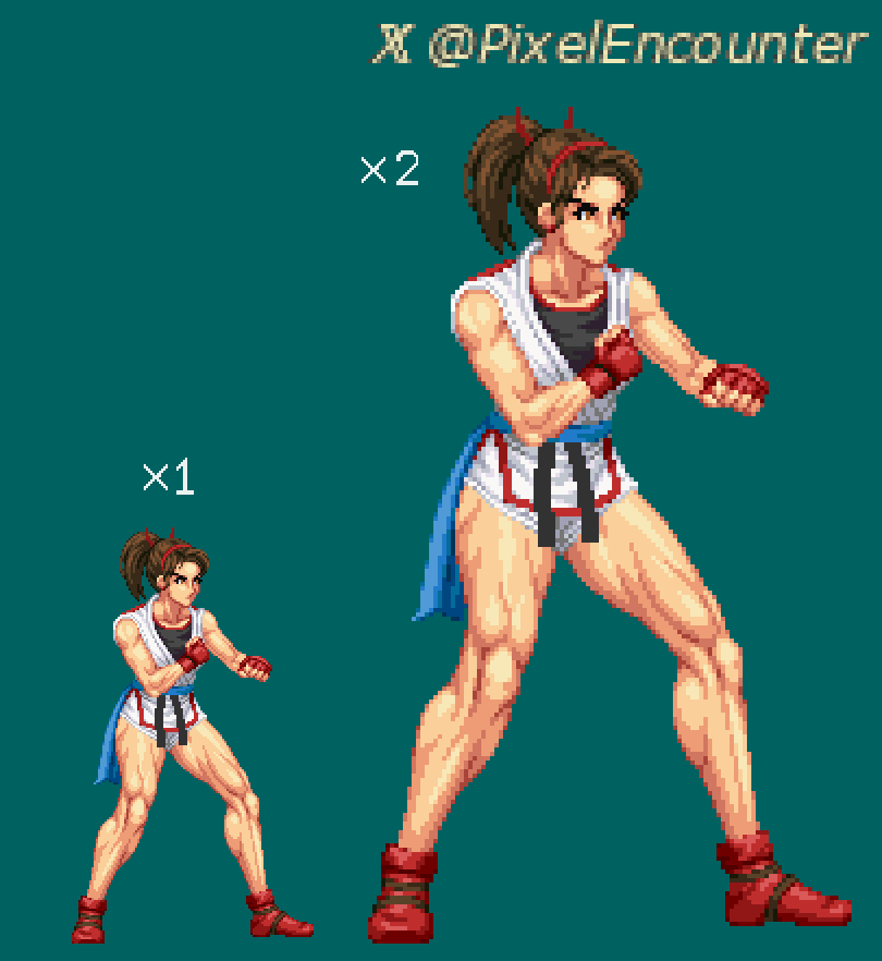 PixelEncounter's tweet photo. Yungmie from Fighter's History/Karnov's Revenge
#pixel_art #aseprite #pixelart https://t.co/2eGvasTe9S