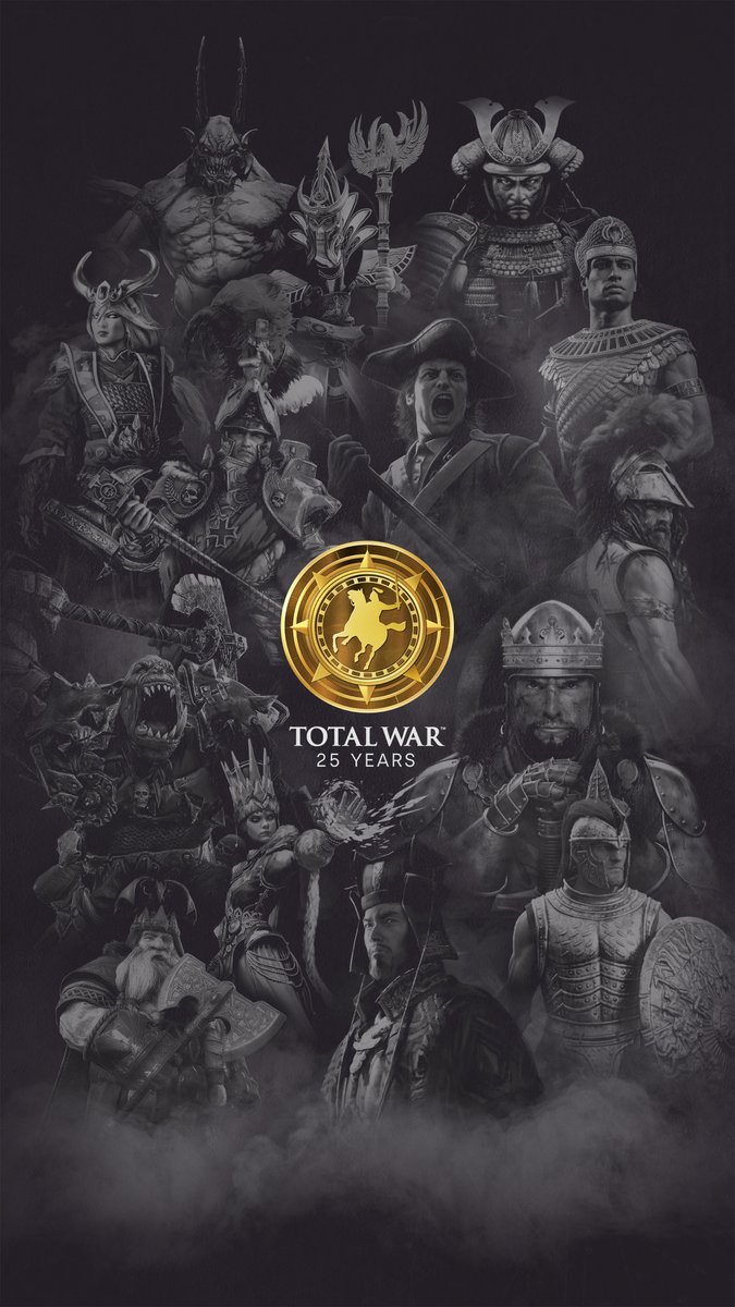 토탈워25주년 기념 배경화면, 원하신다면 이용해주세요!