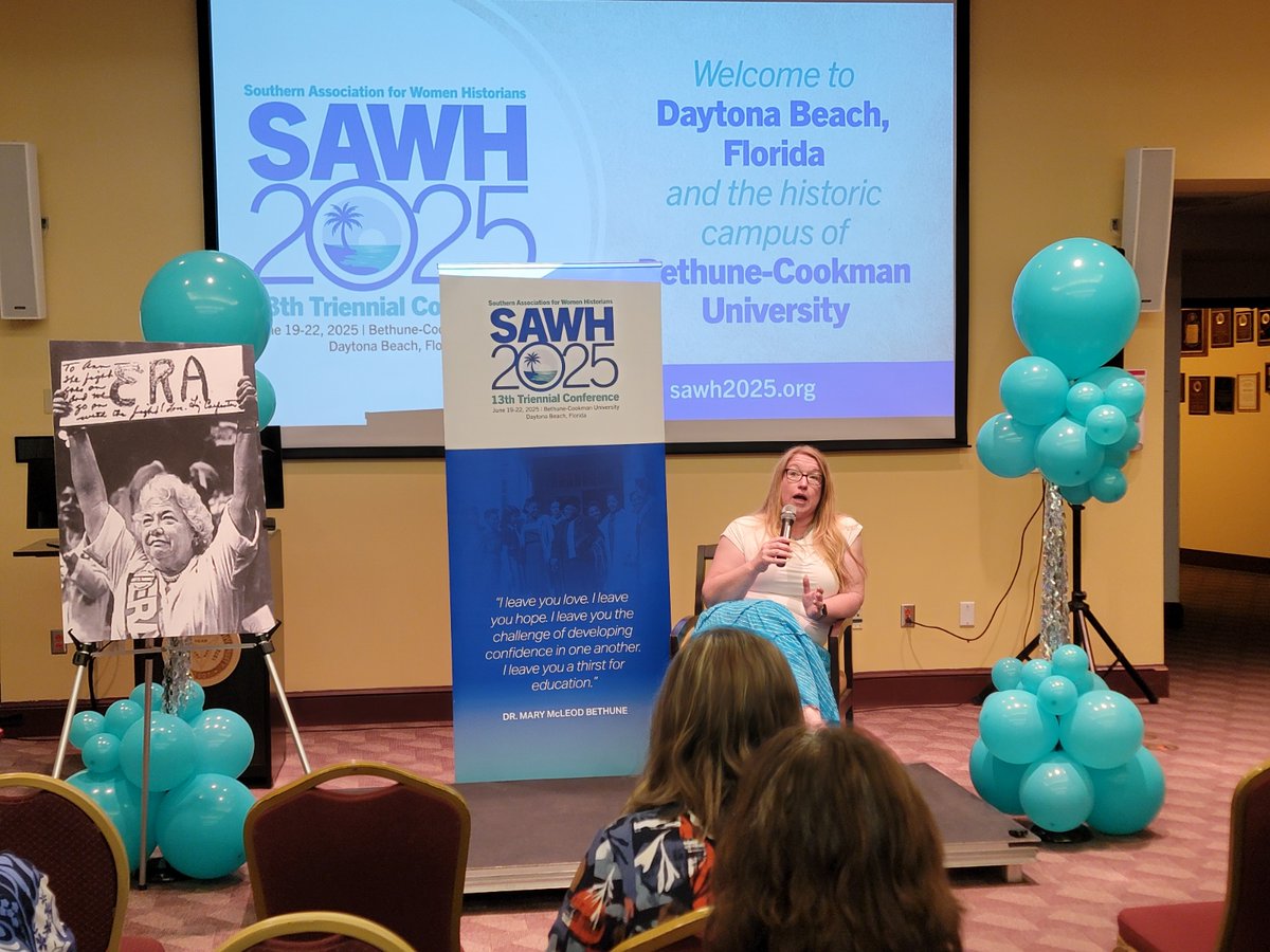 #SAWH2025 Has Officially Begun. It was great seeing so many "Friends, Sisters, Scholars, and Seekers" at tonight's film screening of "Shaking It Up: The Life and Times of Liz Carpenter." See you tomorrow for more great panels, discussions, and memories.